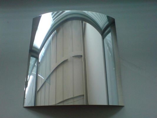 Exterior Decoration Aluminum Mirror Sheet , Mirror Finish Aluminium Sheet