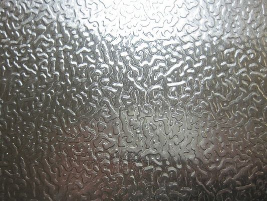 5052 Embossed Aluminum Panels , Silver Decorative Aluminum Sheet