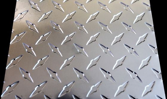 Alu Checker Plate Sheet , Customized Aluminum Diamond Tread Plate